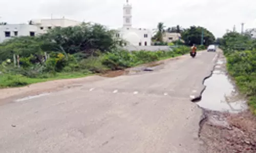 சாலையோரம் மண் அரிப்பு