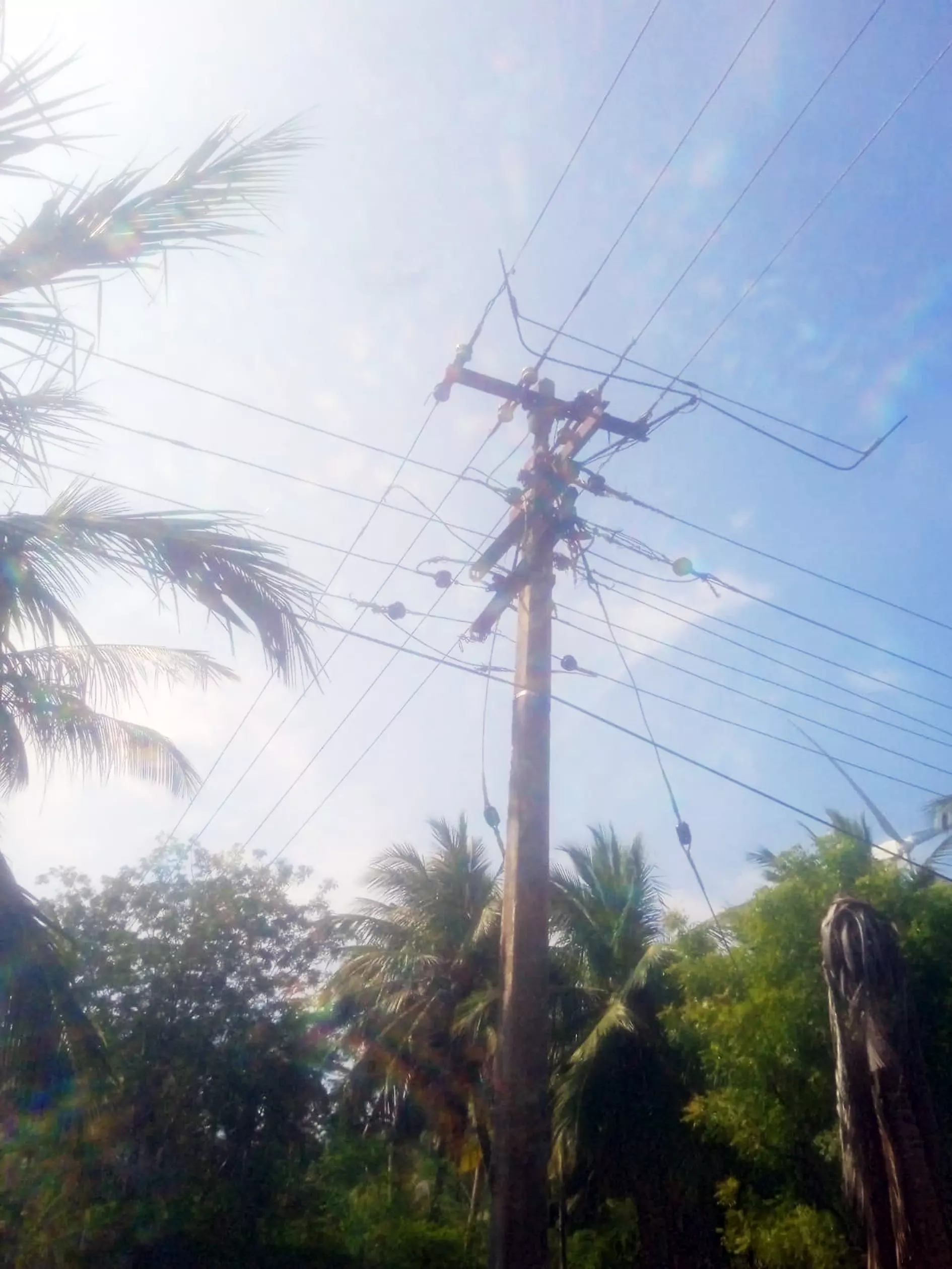 ஆபத்தான மின்கம்பம்