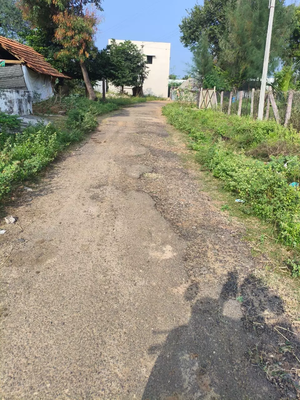 சேதமடைந்த சாலை