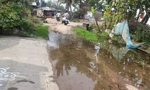 சாலையில் தேங்கும் கழிவுநீர்