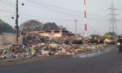 மலைப்போல் தேங்கிய குப்பைகள்