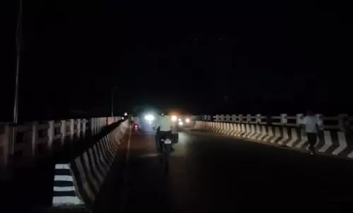 மேம்பாலங்களில் மின்விளக்குகள் எரியவில்லை மேம்பாலங்களில் மின்விளக்குகள் எரியவில்லை