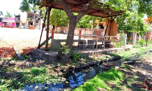 தேங்கி நிற்கும் கழிவுநீர் தேங்கி நிற்கும் கழிவுநீர்