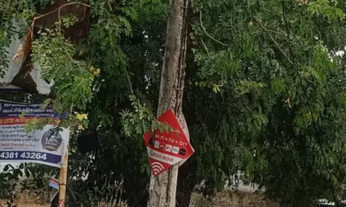 மின்கம்பம் சாயும் அபாயம்