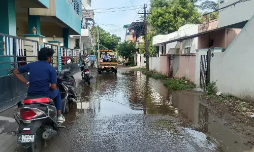 தேங்கி கிடக்கும் கழிவுநீர்