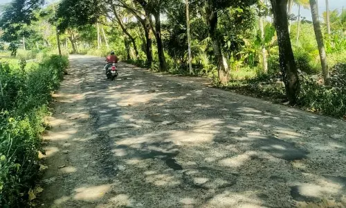 சேதமடைந்த சாலை சேதமடைந்த சாலை
